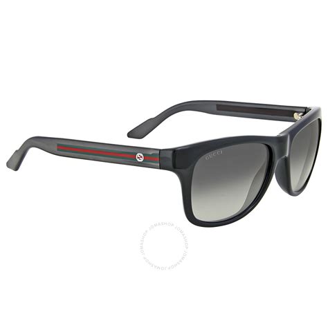 Gucci Transparent Grey Square Sunglasses 